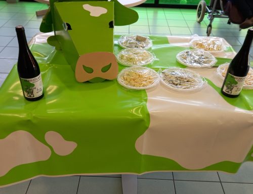 Dégustation d’un vin de primeur au sein de l’EHPAD « Les Glycines »